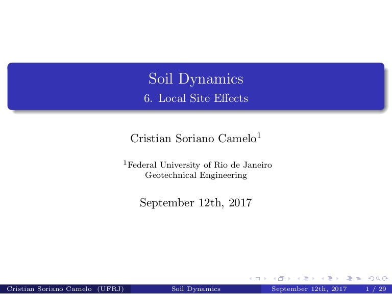 Seismic Ground Response Analysis (Geotechnical, Geological and Earthquake Engineering)